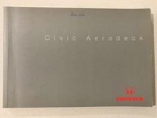 Honda Civic Aerodeck Car Owners Manual Handbook 1998 #00X32-S1E-7000