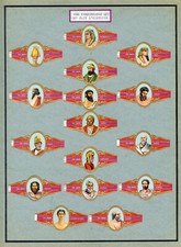 80 CIGAR RINGS - CHARACTERS WHO MADE HISTORY