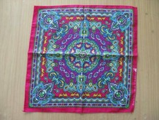 New Colorful Graphic Paisley Pink Bandana Head Wrap Hip Hop Biker Scarf Cotton