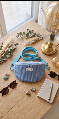 Sac banane velours - sac,