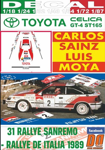 Decal toyota celica - celica, gt-4