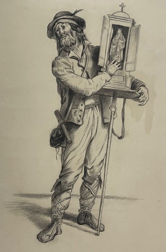 Vendeur ambulant objets - ambulant, d'objets