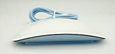Genuine Apple Magic Mouse for Macs BLUE A1657 Nice! W/ Blue Woven Cable