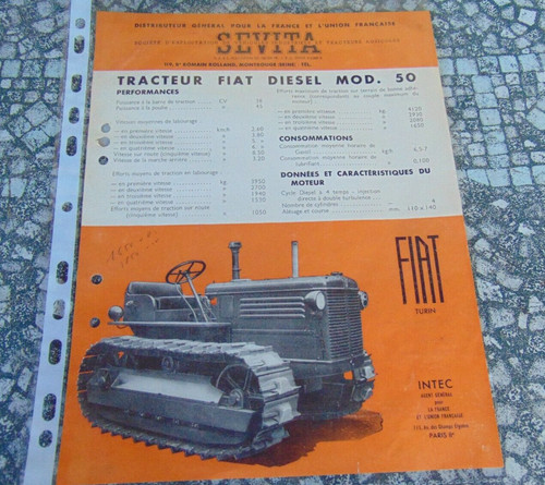 Prospectus brochure tracteur - ,