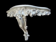 Console M Baroque Blanc/Argent 31x21x12 CM Rétro Miroir Mural Dépôt / Applique