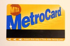 NYC Subway Metrocard (no monetary value on card)