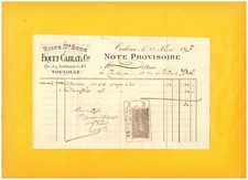 TOULOUSE (31) STE-ANNE FACTORY / SEATS DRIVER CHAIRS "FIQUET & CABLAT" 1897