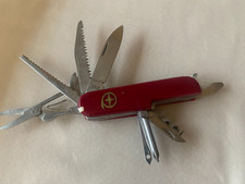 COUTEAU  "SUISSE" MULTI-FONCTIONS (10) ROUGE