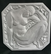 Superbe bas relief art deco de Marcel Bouraine inspiration cubiste 