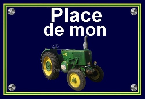 Plaque place mon - plaque,