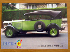 Citroen Ac4 F 1929 Postcard Telethon Greeting Card 99 Vintage Automobile