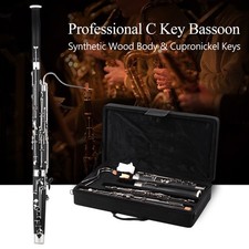 Professional C Key Bassoon Woodwind Instrument Synthetic Wood Body Cupronickel