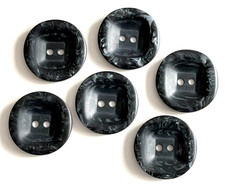 LOT de 6 jolis BOUTONS Noir