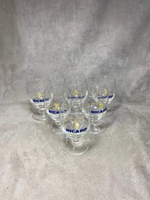 Lot de 6 verres ballon RICARD vintage publicitaires | Made in France Années 1960