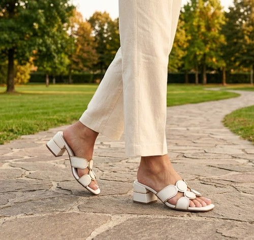 Pantoufles beige laura - pantoufles,
