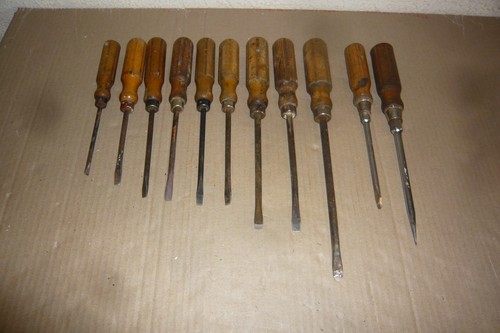 Lot tournevis plat - 11,