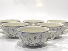 6 Royal Boch Copenhague Belgium 4” Diameter Cups