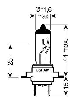 Ampoule 12v 55w - 55w, px26d
