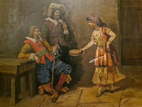 Peinture ancienne huile sur - ancienne,,