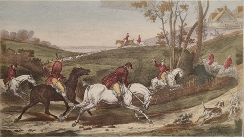Estampe ancienne chasse - chasse, à