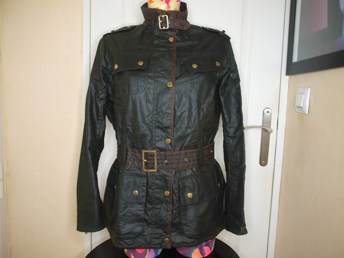 Veste barbour motarde coton - veste, en