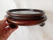 très grand socle /support en bois pour lampe,vase,pot,sculpture..diamètre 26 cm