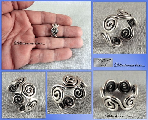 Bague toute argent 925 - bague,