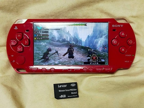Console sony psp 2000 rouge - console, psp-2000