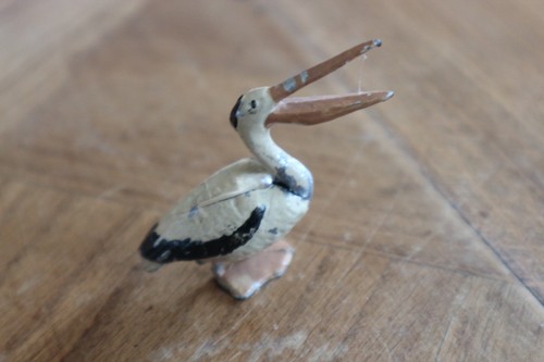 Ancien jouet animaux oiseau - ancien,