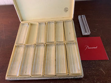 12 Baccarat Crystal Knife Holders (Prices of 12)