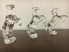 3 Swarovski Crystal Cabbage Horses (Price per Piece)