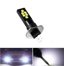 1 Ampoule H1 LED 12SMD Blanc Xenon 6500K pour feux anti Brouillard Moto Auto 12V