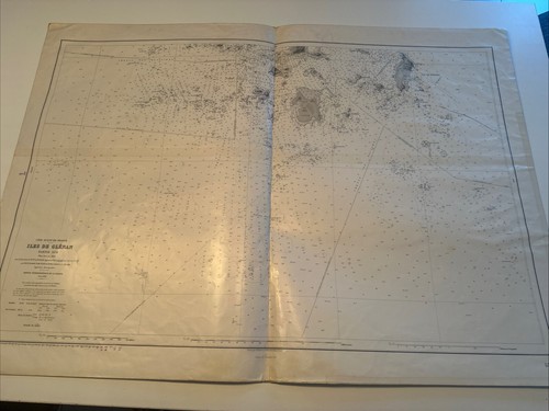 Carte marine plastifiée rare - plastifiée,