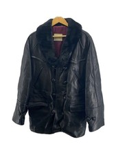 Redskins / Leather Jacket Blouson 4 Blk Plain 1918