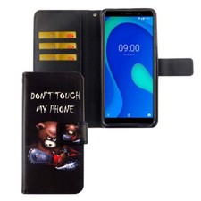 Étui pour Téléphone Portable de Protection Wiko Y80 Pochette Portefeuille Bumper