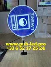 Double Sided LED Laundry Light Signs with Mounting Stump and Transfo