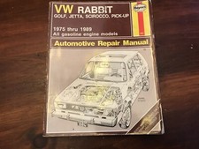 Vw Rabbit Golf Jetta Scirocco Pick Up Repair Manual - Service Book - MK1 MK2