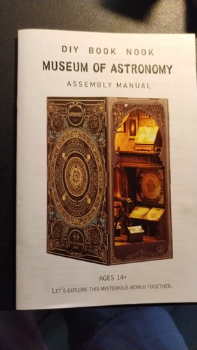 Diy book nook astronomie - book,