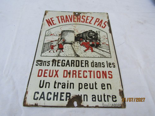 Ancienne plaque émaillée - émaillée, ne