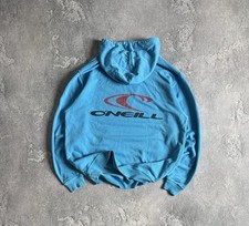 O’Neill ONeill S/M Vintage Big Logo Surf Hoodie Sweatshirt Hooded Long Sleeve 