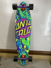 Santa Cruz Pintail Longboard Skateboard Spill Dot 39 Inch Hard To Find