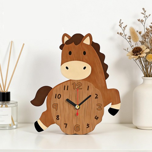 Horloge bureau bois - de, en