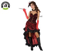 Déguisement Femme DAME de SALOON Bordeaux XS/S 36/38 Charleston Western Cabaret