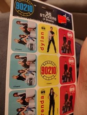 Beverly Hills 90210 Pack of 36 Color Photo Stickers 4 Sheets 4 Poses 1991 Sealed