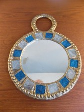 Miroir En Plomb Doré Et