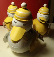 LOT DE 3 CANARDS EN METAL -