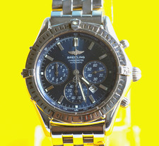 Breitling Shadow Flyback A35312 Blue Men's Chronograph Watch - Montre No. 198642