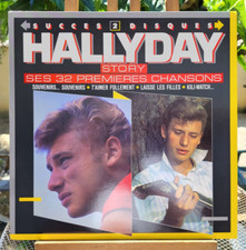 Johnny Hallyday  Hallyday Story  Rare 2X LP 12" Fra 1988 Comme NEUF, Médias MINT