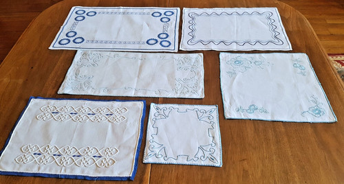 Napperons lot en - en, coton