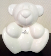 ROYAL BOCH Ours Blanc en céramique Belgique "Neuf"